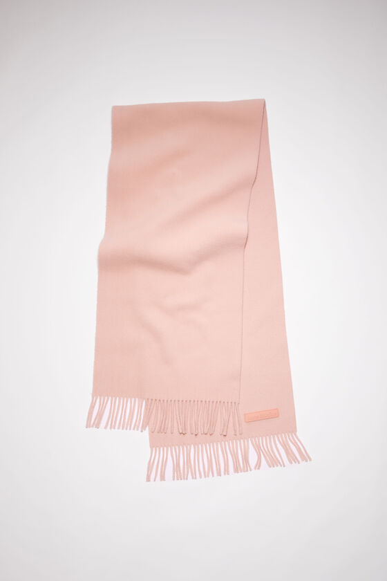 (image for) Unique Charm Wool scarf pink label